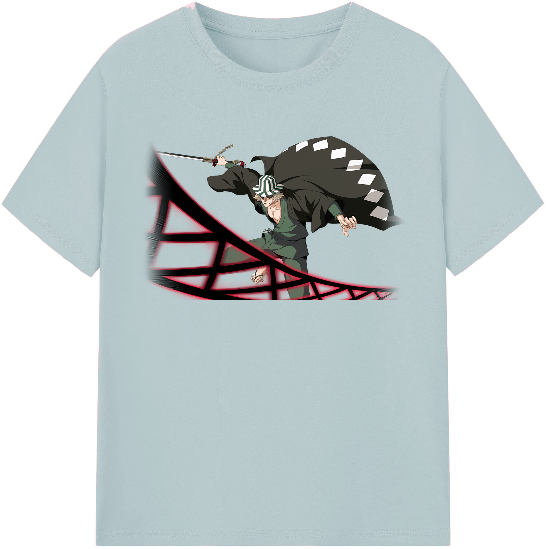 （画像用） "ブリーチ 浦原 喜助（うらはら きすけ） BLEACH Urahara Kisuke " 綿100％半袖Tシャツ（フロントプリント）
